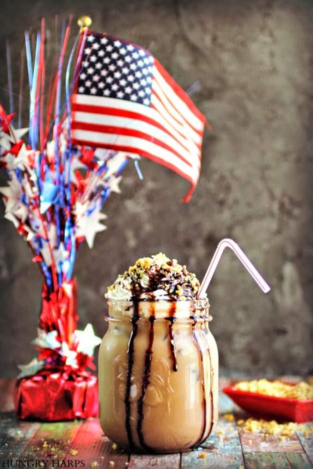 Peanut Butter Cup Iced Latte - Chef Allie's Kitchen