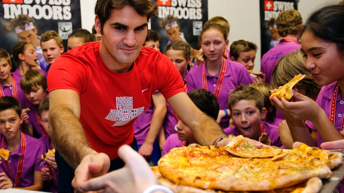 Pizza for Roger Federer