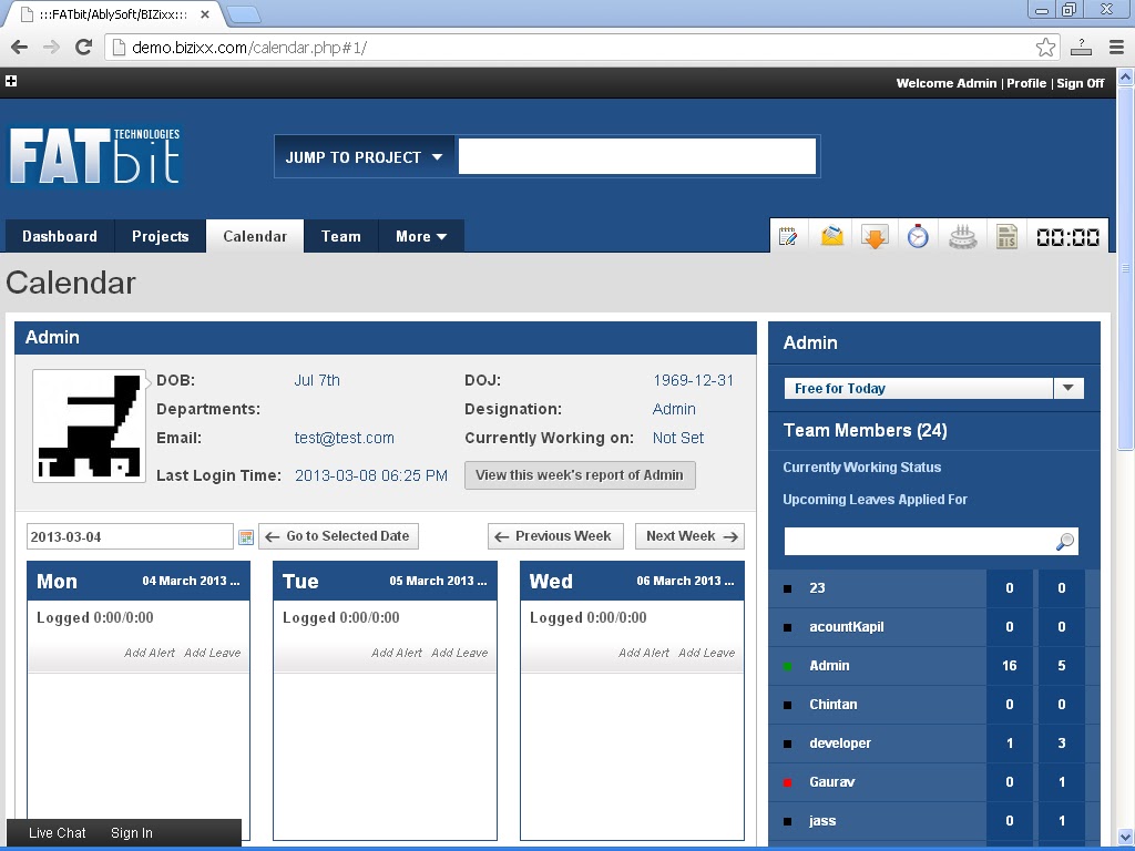Online project manager