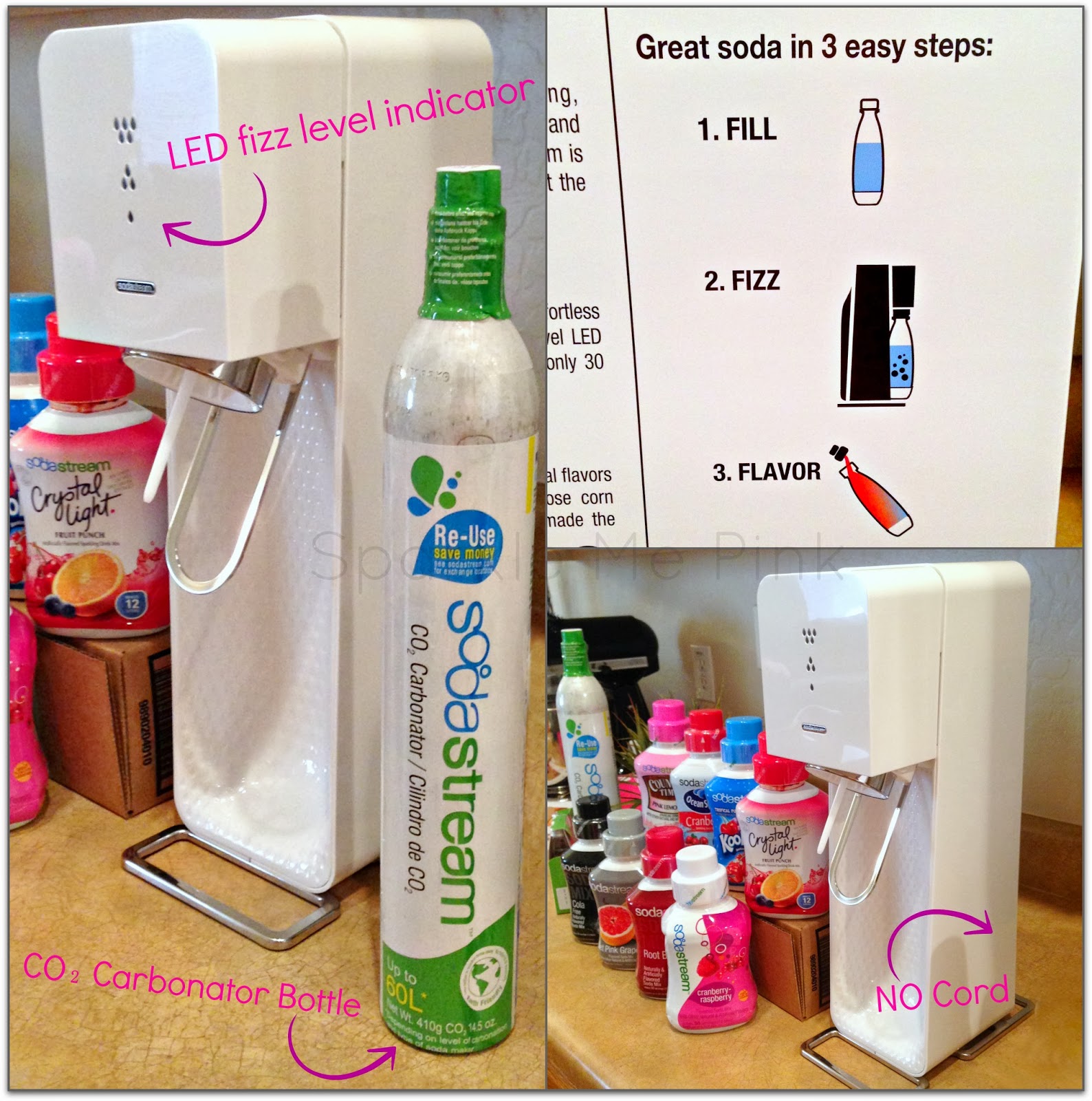 Sparkle Me Pink At Home Soda Maker SodaStream SOURCE Video Demo