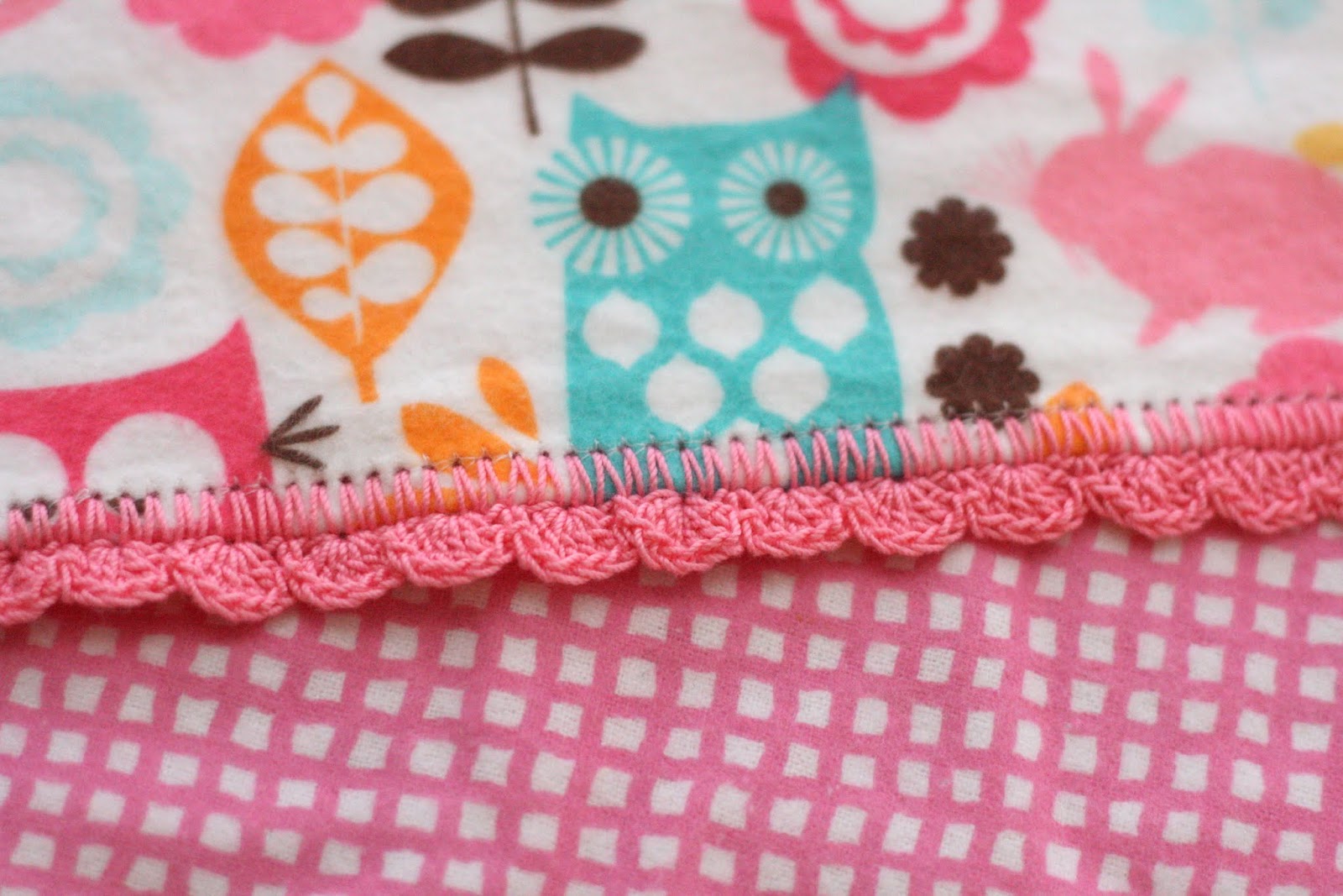 Crafting Zuzzy Baby Swaddle Blankets with Crochet Edging