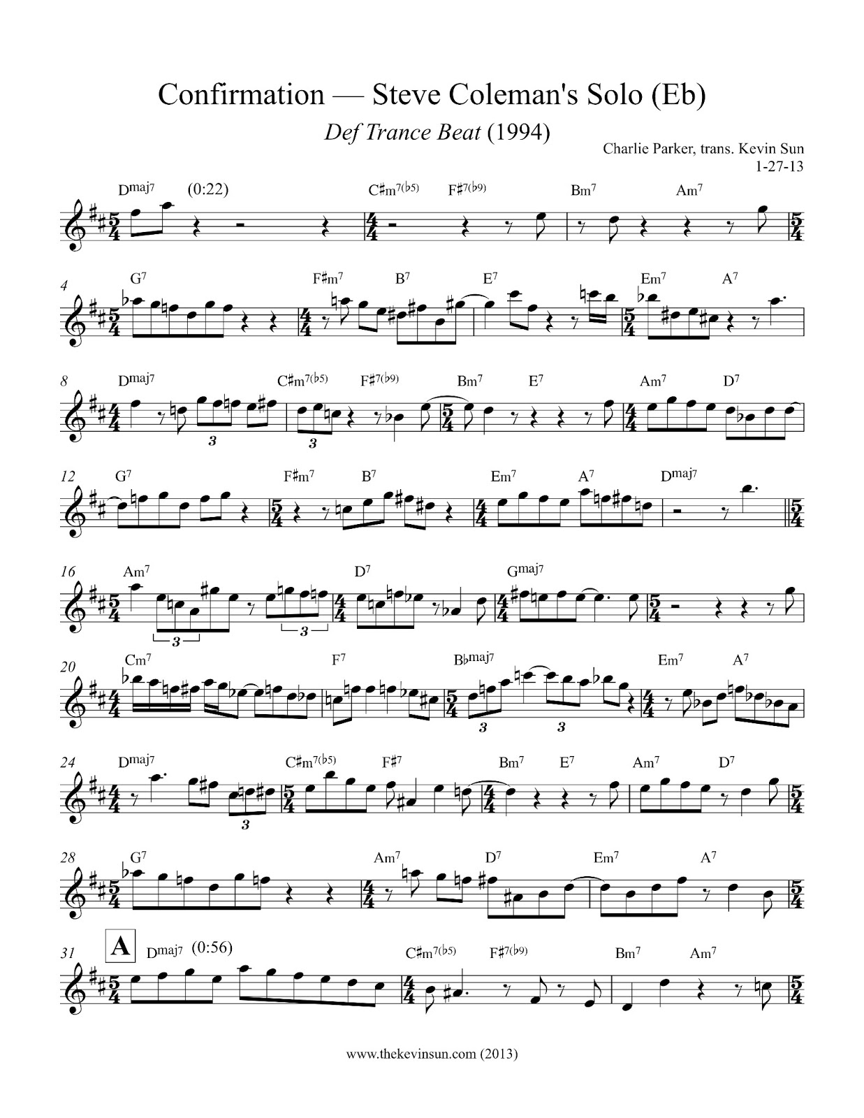 Steve Coleman on "Confirmation"