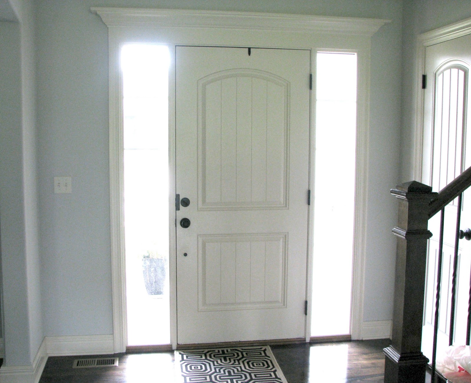 interior front doors satin black