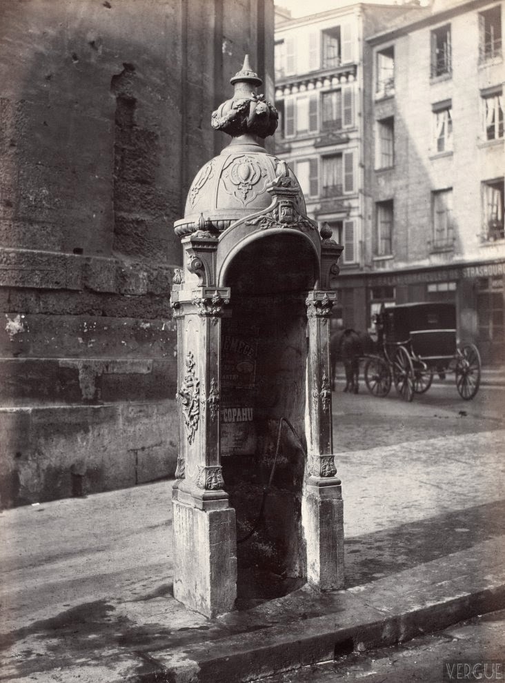 Old Photos of Public Urinals in Paris in the 19th Century vintage