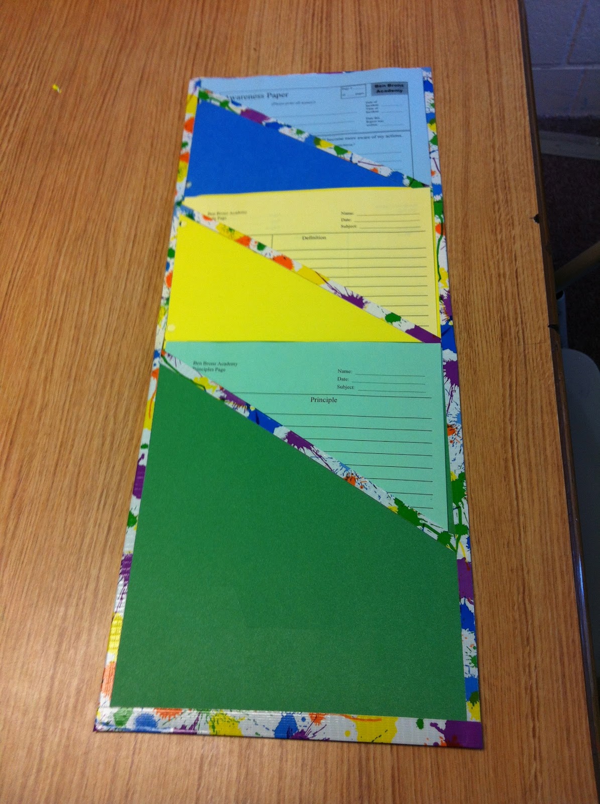 Axis Of Reflection File folders, duct tape, and scissors. Oh my!