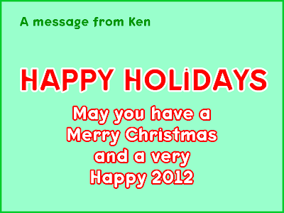 Merry Christmas, from Ken Merry Christmas, from Ken