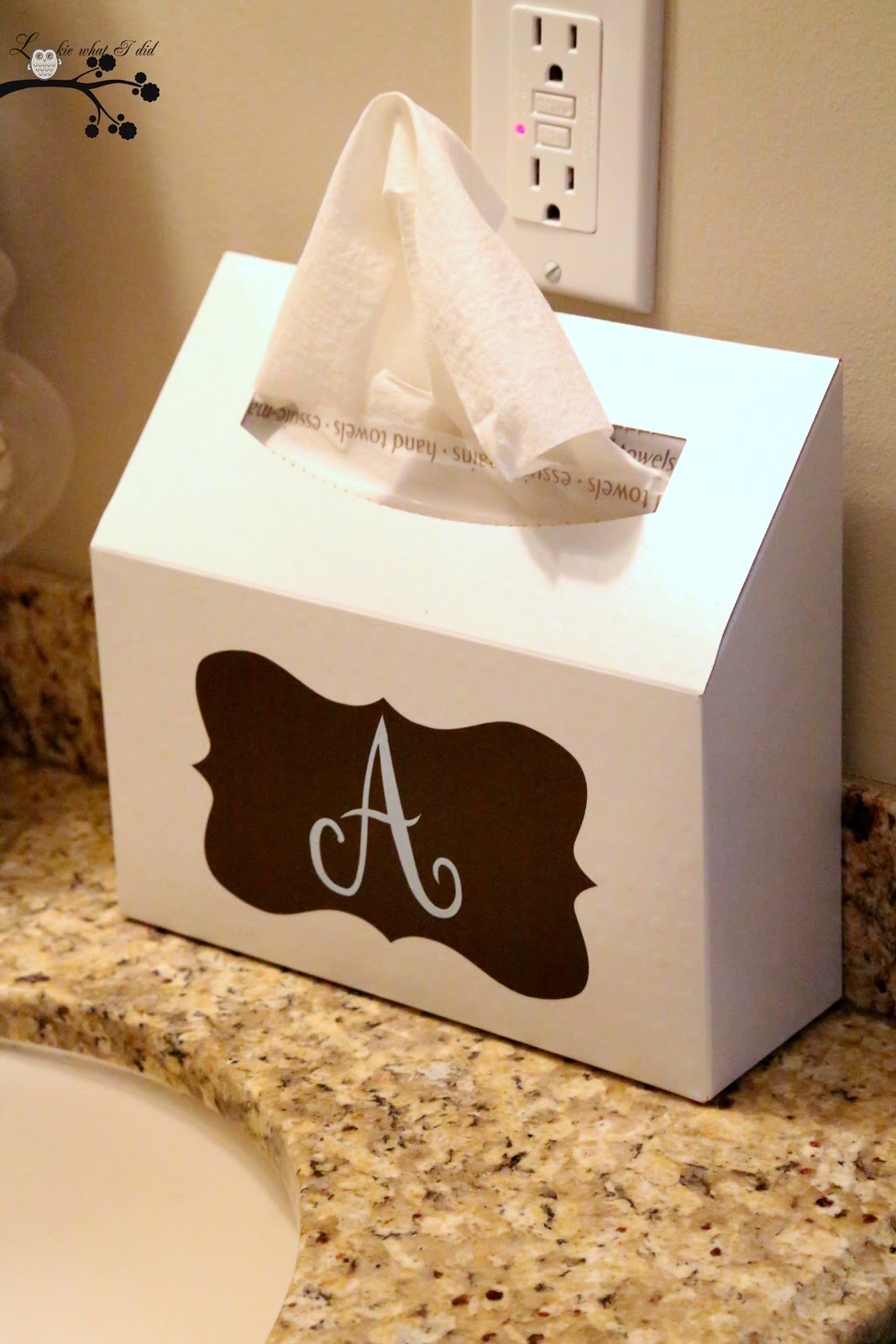 Lookie What I Did Personalized Kleenex Box.......