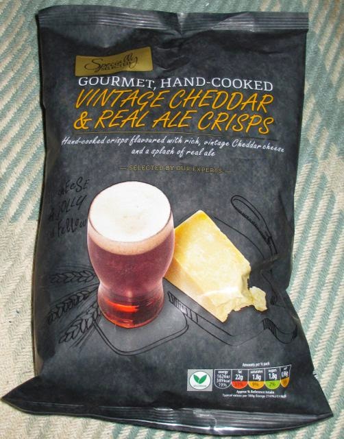 FOODSTUFF FINDS Vintage Cheddar and Real Ale Crisps (Aldi) [By SpectreUK]