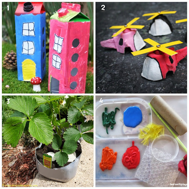 Learn with Play at Home: 8 Activities using Materials from the Recycle Bin