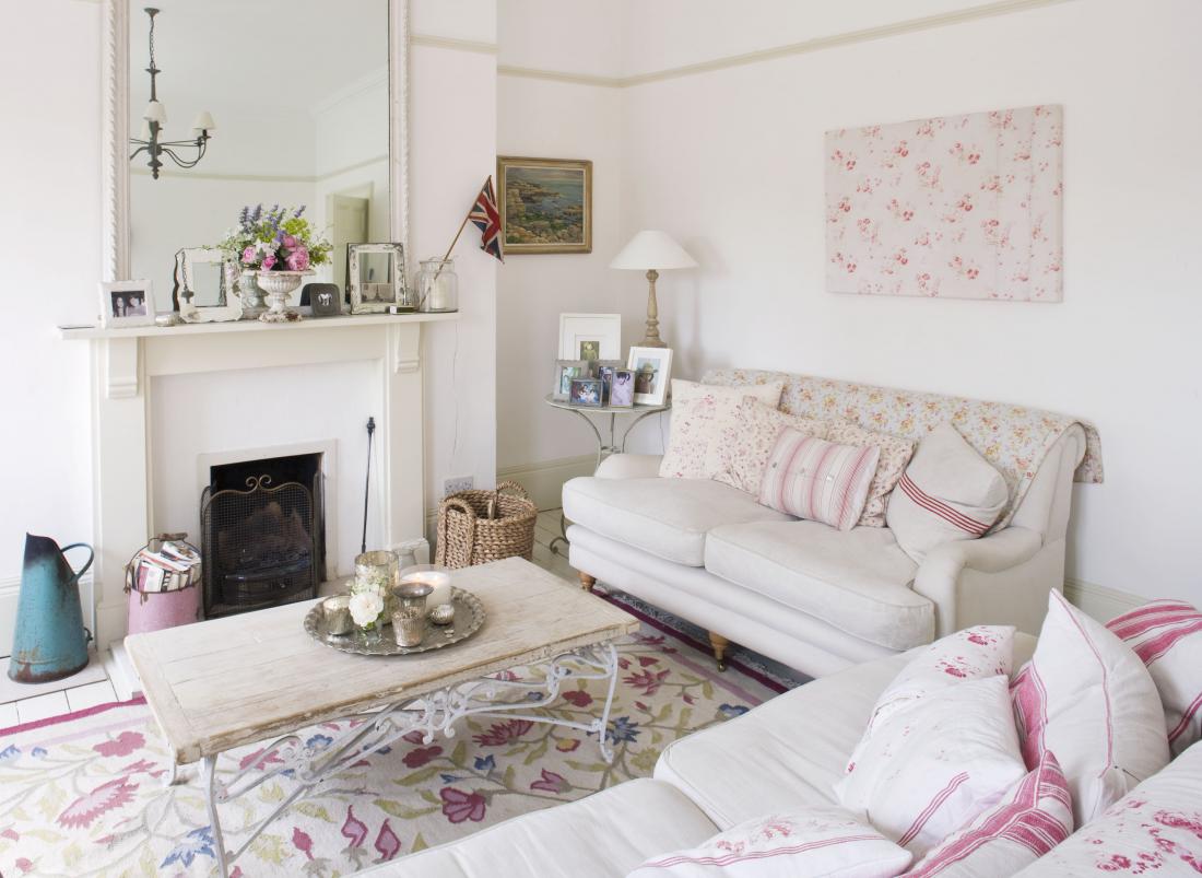 Soggiorno country chic: arredamento shabby chic la natura del ...