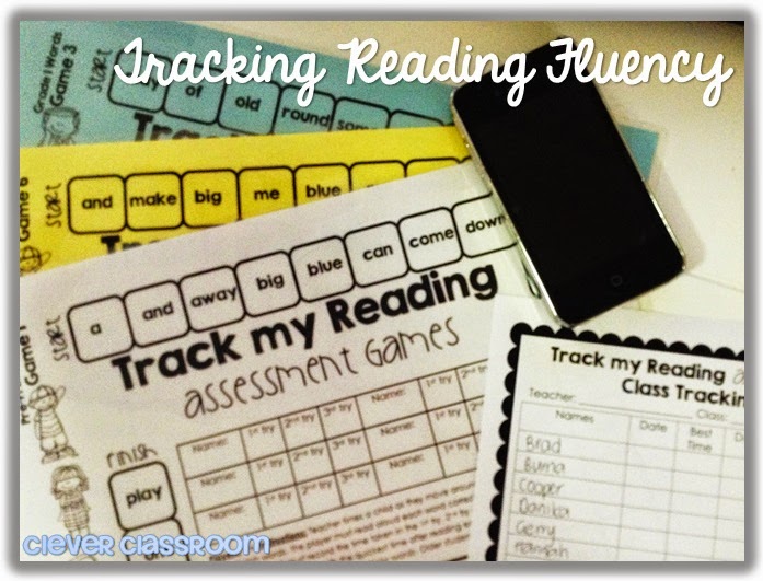 Tracking Reading Fluency with Games and a FREEBIE Clever Classroom