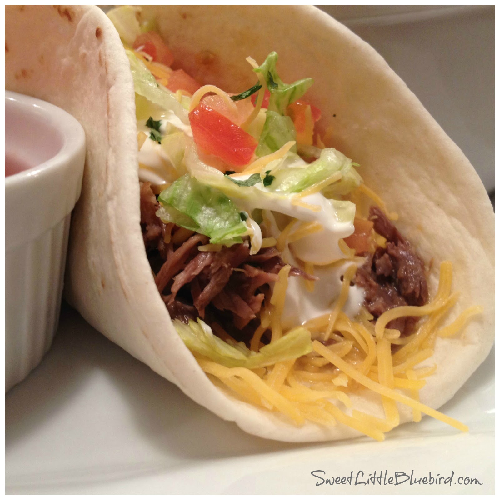 Slow Cooker Shredded Beef for Tacos (So Easy!) Sweet Little Bluebird