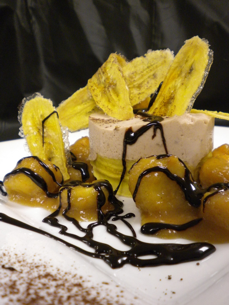 Kitchen Rap with Louis S Luzzo, Sr. Banana Mousse Cake with Bananas Foster Sauce