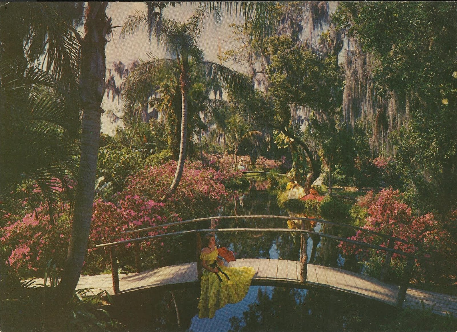 Vintage Travel Postcards: Cypress Gardens