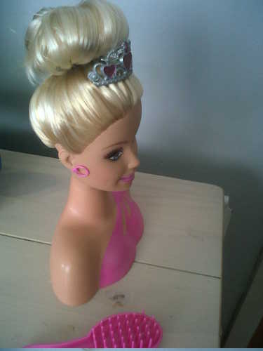 barbie hair bun