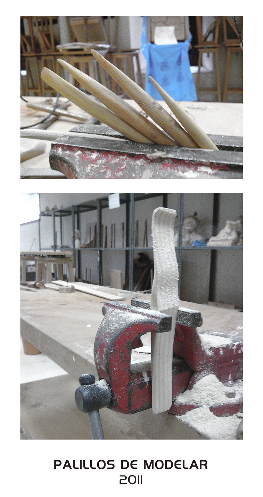QUÉ PINTO YO AQUÍ - - - - - - - -: FABRICANDO PALILLOS DE MODELAR