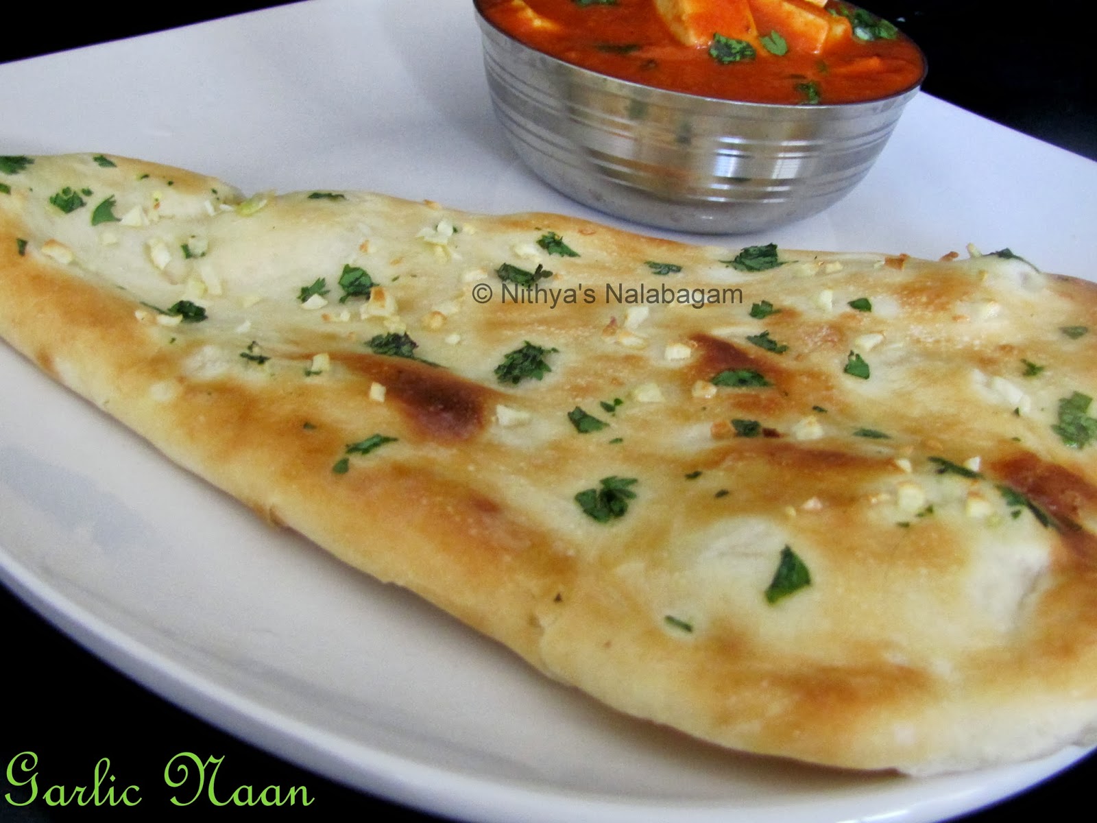 Garlic Naan Oven Method Nithya's Nalabagam