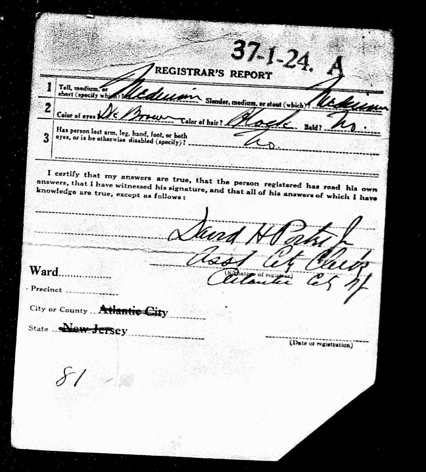 Military Monday Henry C Jones World War I and II Draft Registration Cards