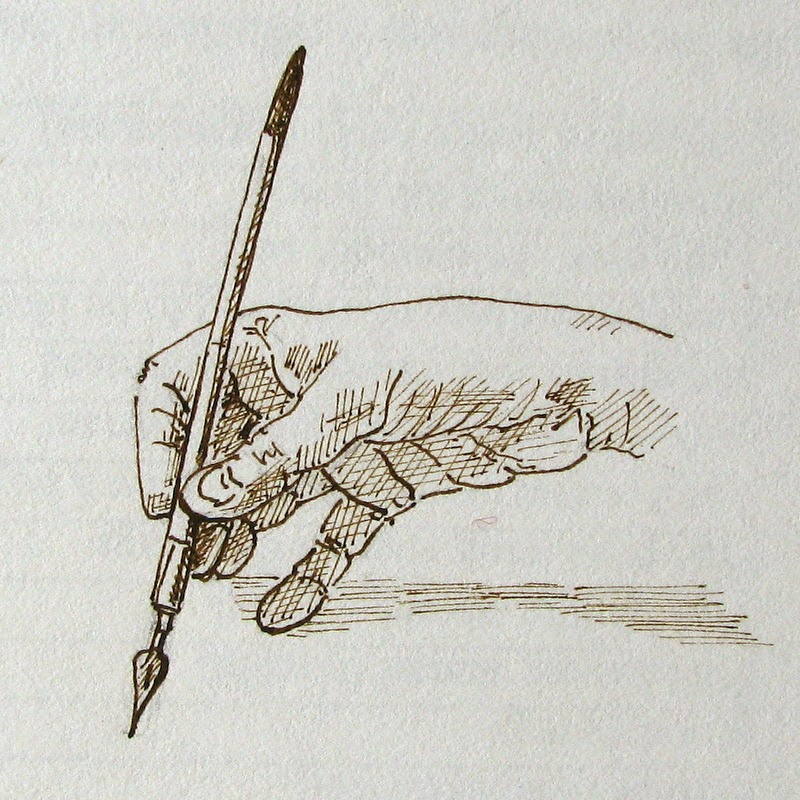 Desideratum ~ Art ~ Jewelry ~ Life: Drawing Hands Holding Pens and