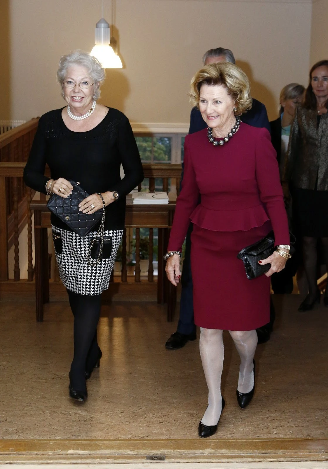 Queen Sonja at opening of the exhibition in Stockholm.