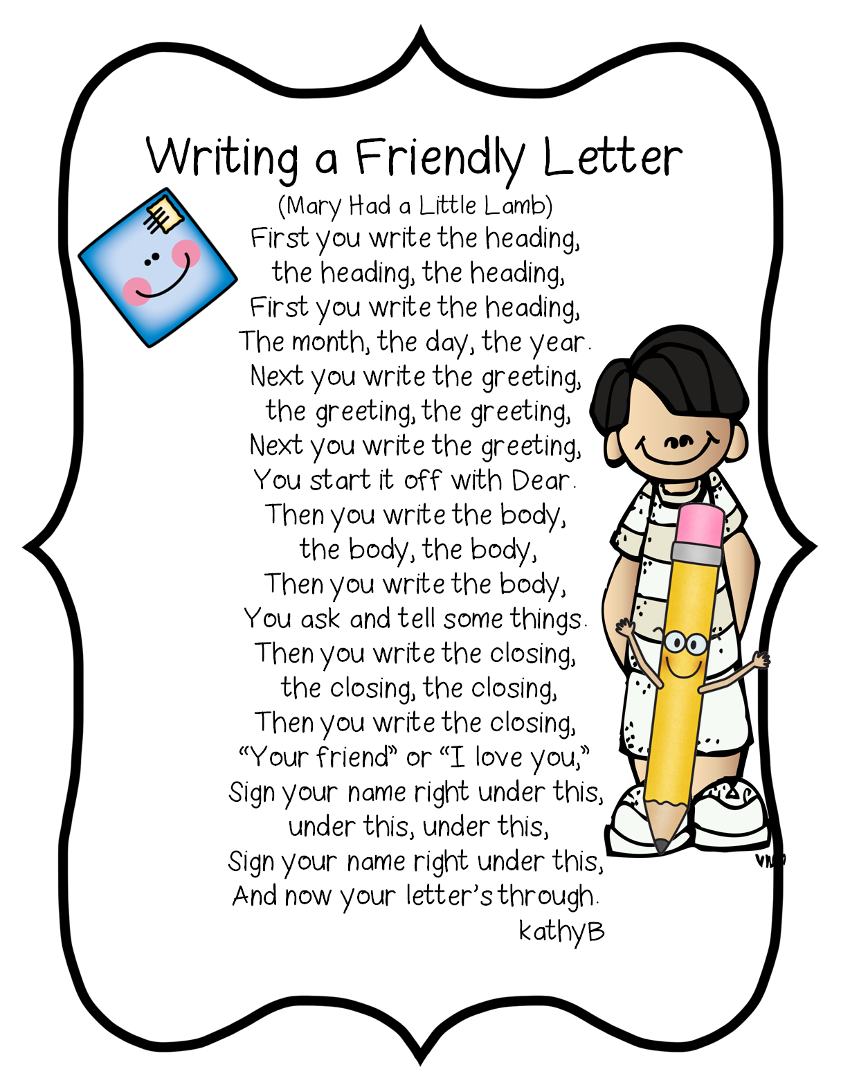 Write a letter song image