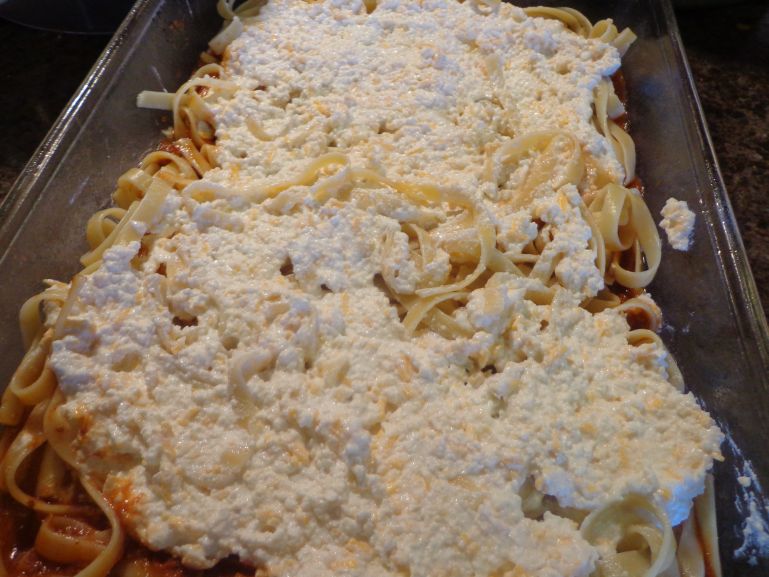 Frugal Living on the Watkins Ranch Baked Spaghetti for a crowd