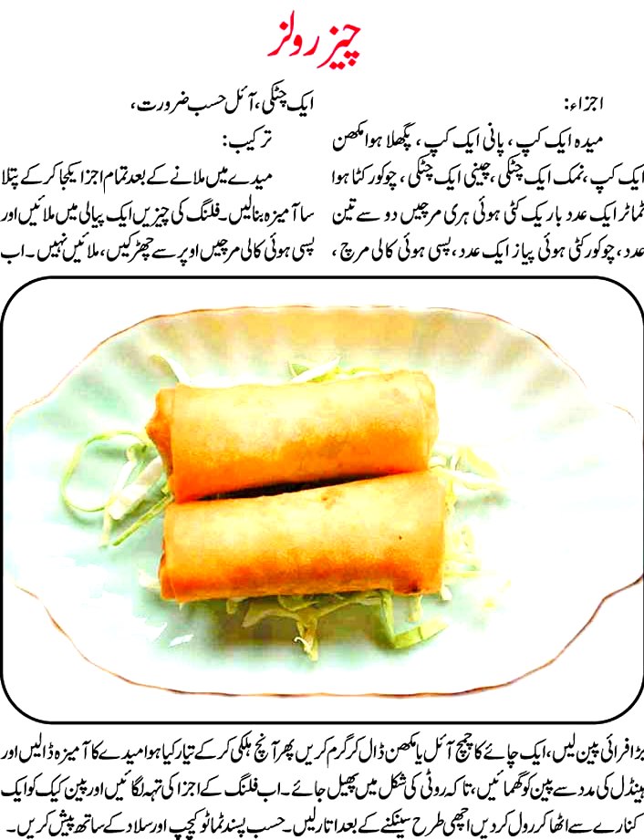 urdu special recipes Cheese Roll Urdu Recipe