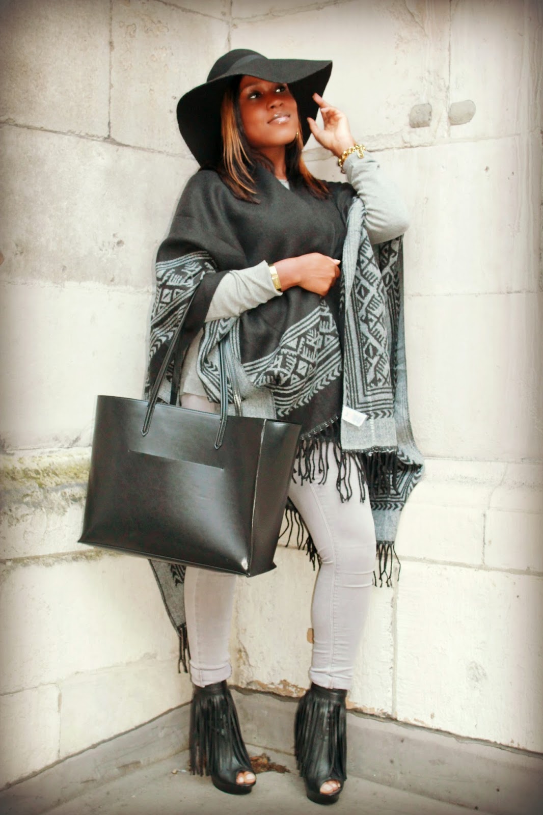 Black 'n' Grey Fringing | STYLED INTO FASHION