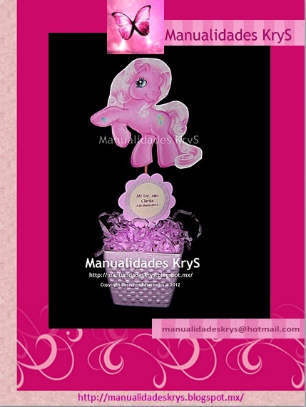 centro de mesa my little pony
