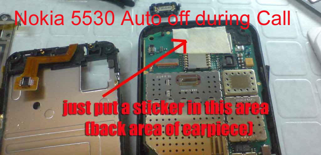 cell firmware nokia 5530 auto off during call problem solution