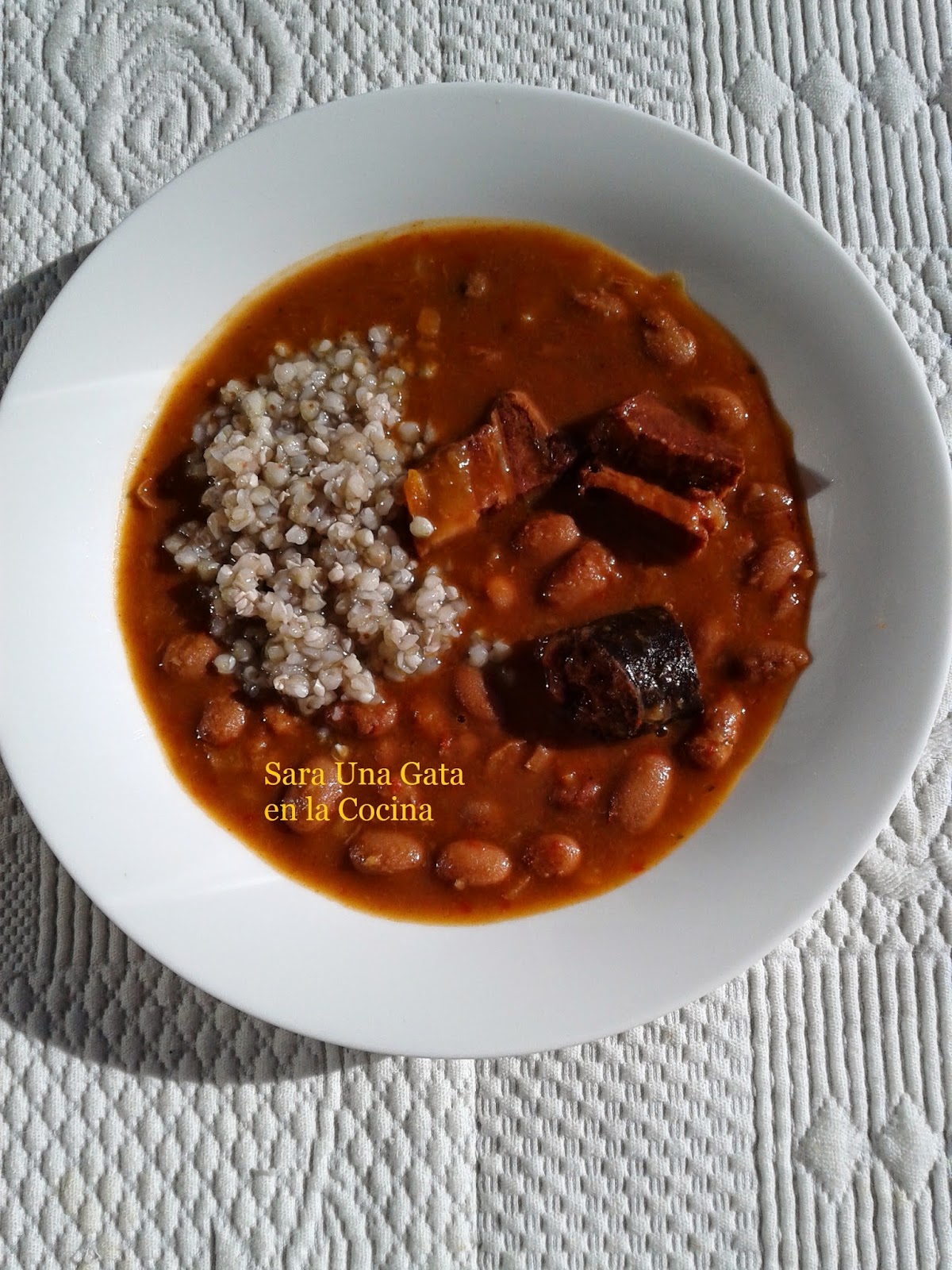 Alubias Pintas Con Trigo Sarraceno
