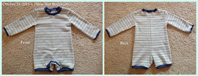 New Star Bodysuit, front and back views