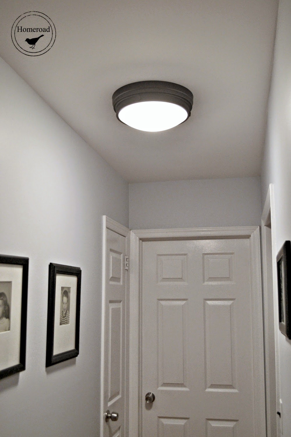 Homeroad Hallway Project & New Ceiling Lights