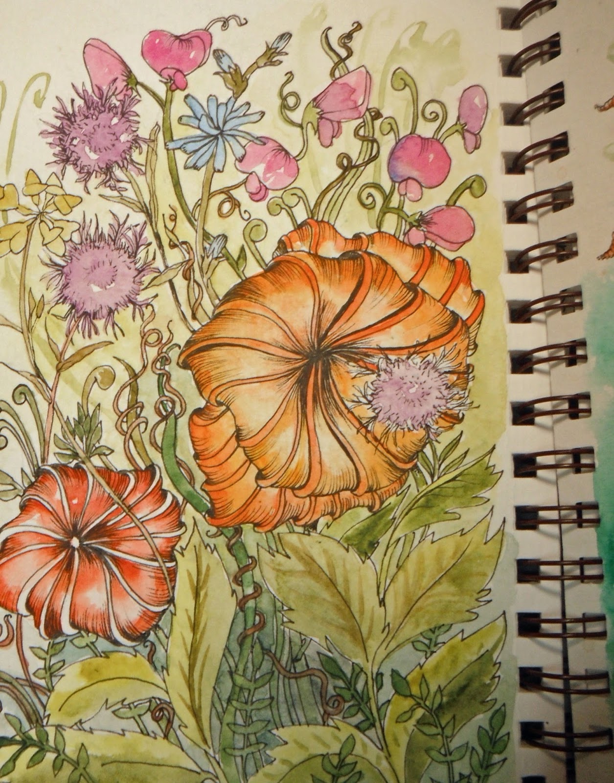 FallingLadies: more coloring book pages