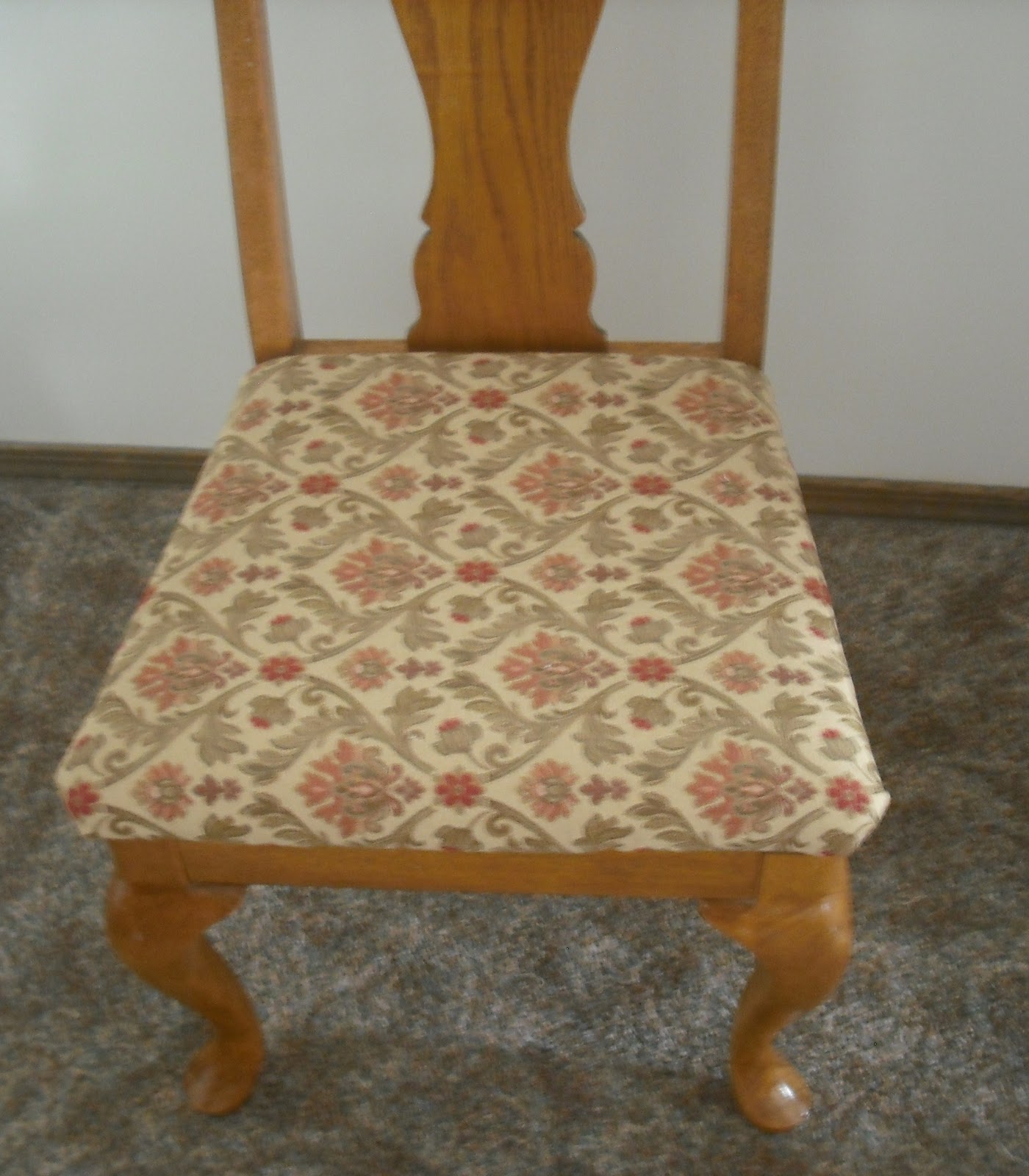 Sew With Steph First Project of 2012 Reupholstering Dinning Room Chairs