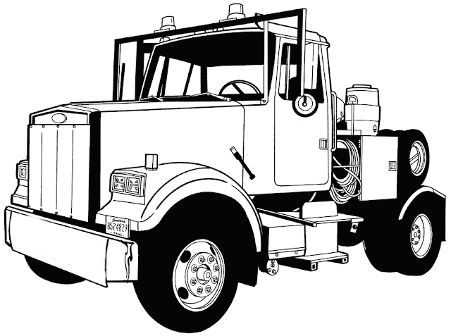 Mewarnai Mobil Truk Tronton Mewarnai Mobil Truk Tronton
