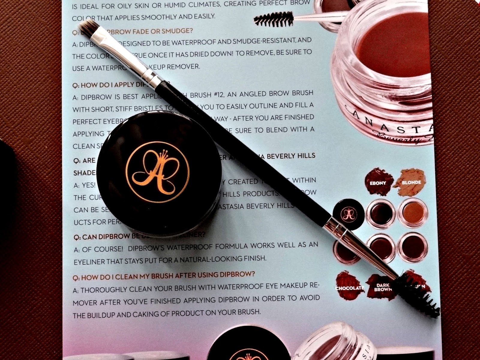 Makeup, Beauty and More Anastasia DipBrow Pomade in Ebony and 12