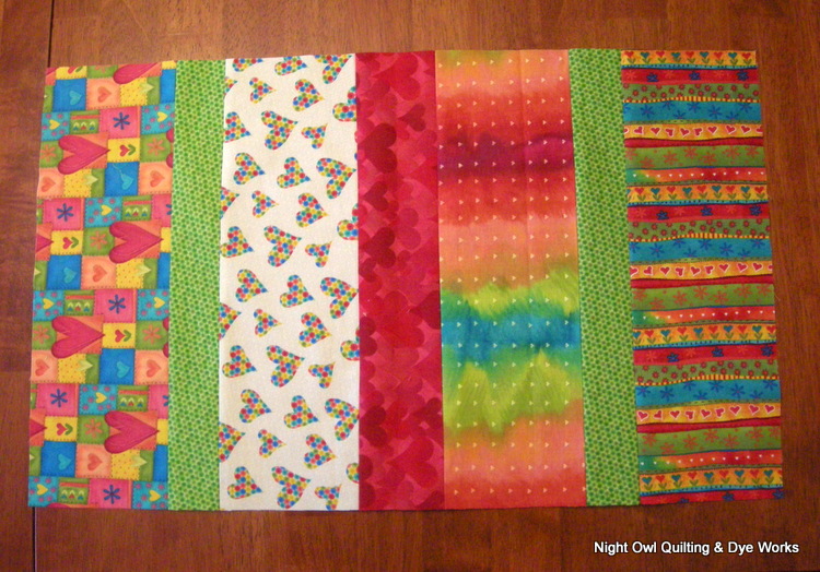 Night Owl Quilting & Dye Works Fat Quarter Place Mat Tutorial