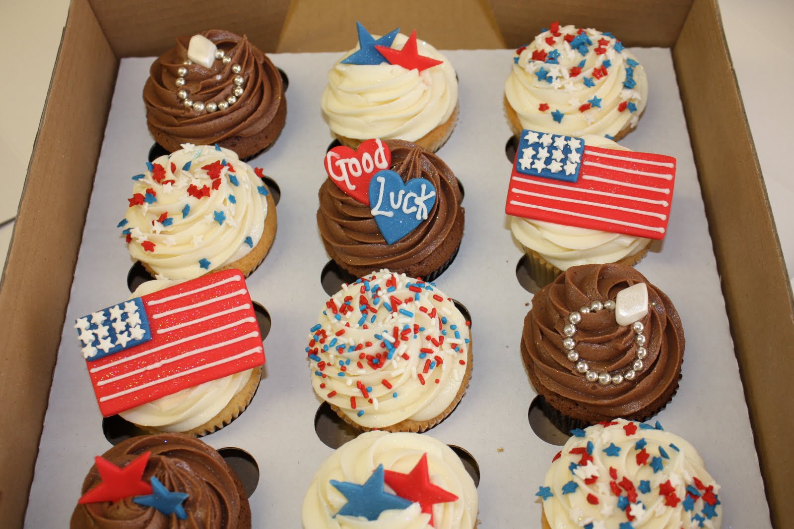 American Themed Cupcakes