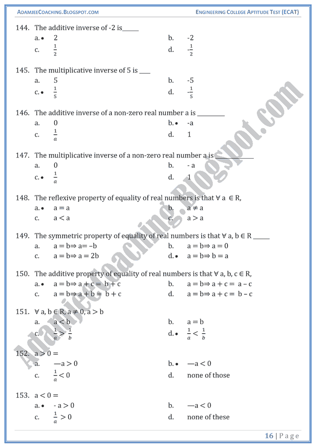 number-system-ecat-mathematics-mcqs-for-entry-test