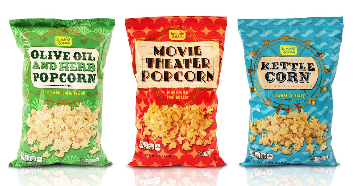 Fresh & Easy Popcorn Range Redesigned on Packaging of the World