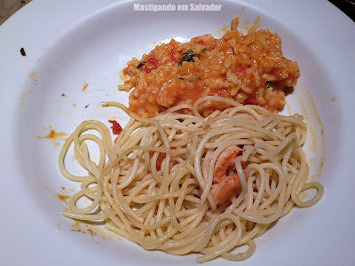 Pasta Fast: Spaghetti e Risoto de Camarão