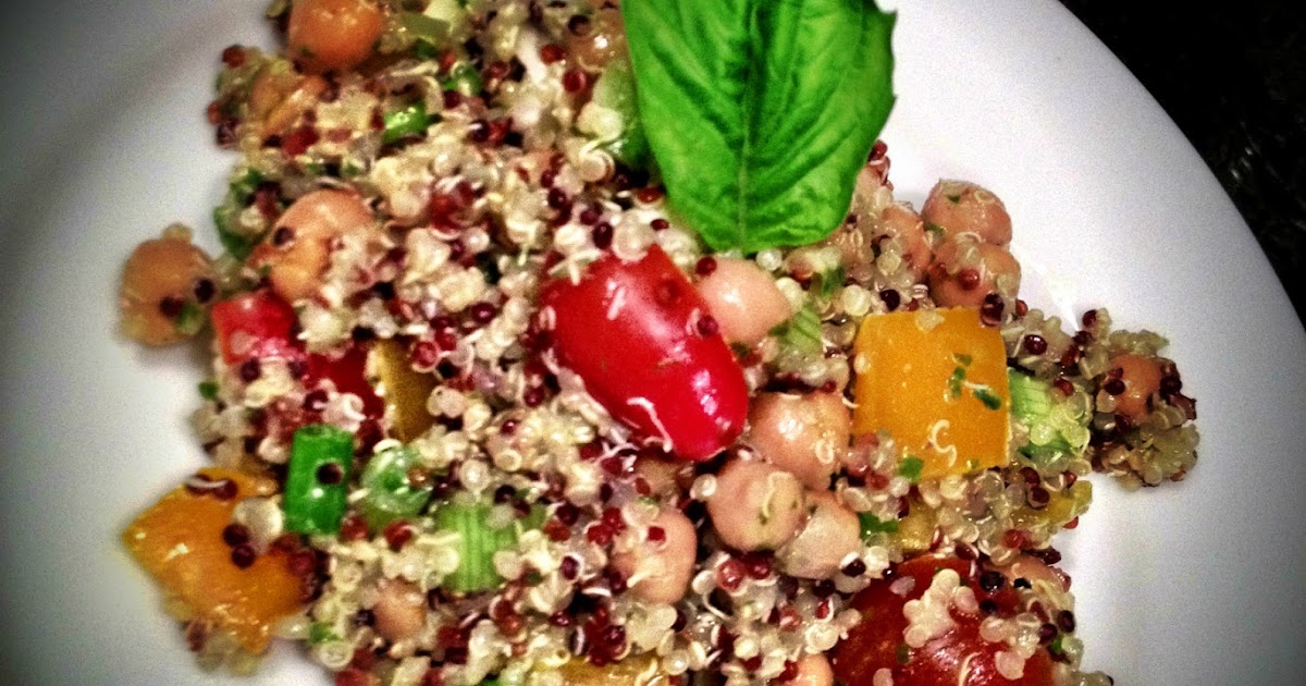 Recipes by Ryann Veggie Quinoa Salad With CitrusBasil Dressing