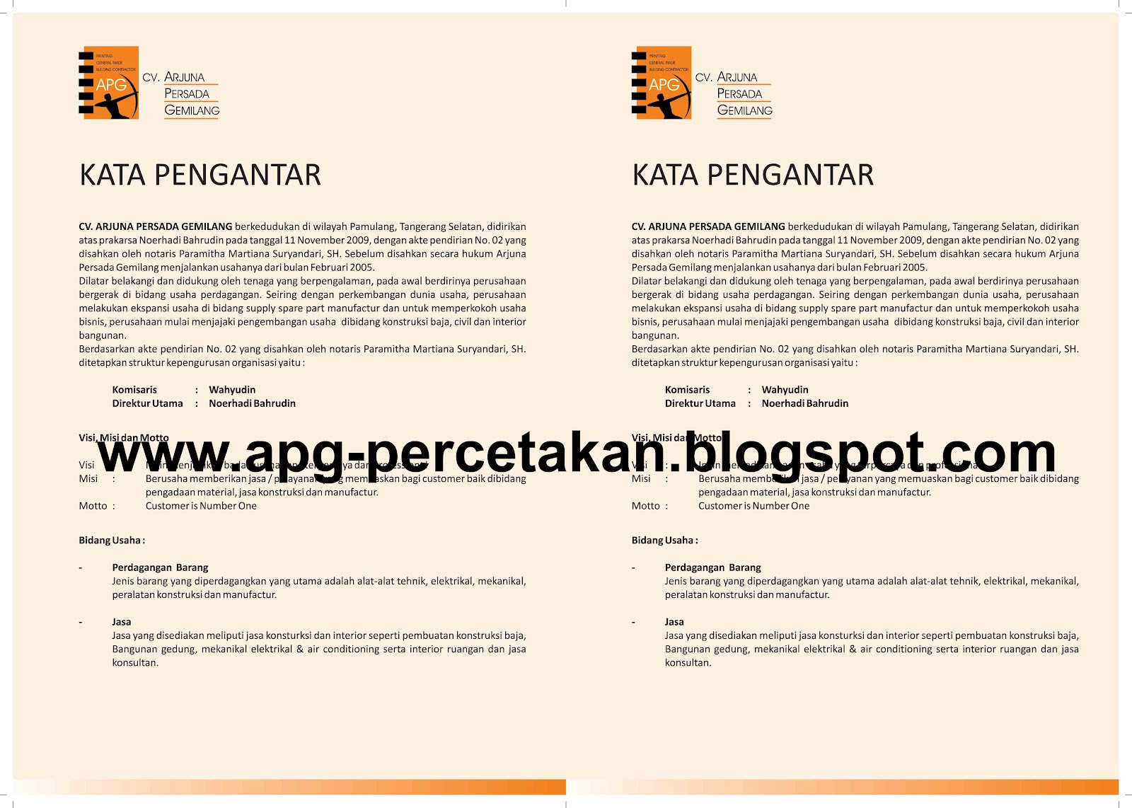 Cv Arjuna Persada Gemilang Company Profile
