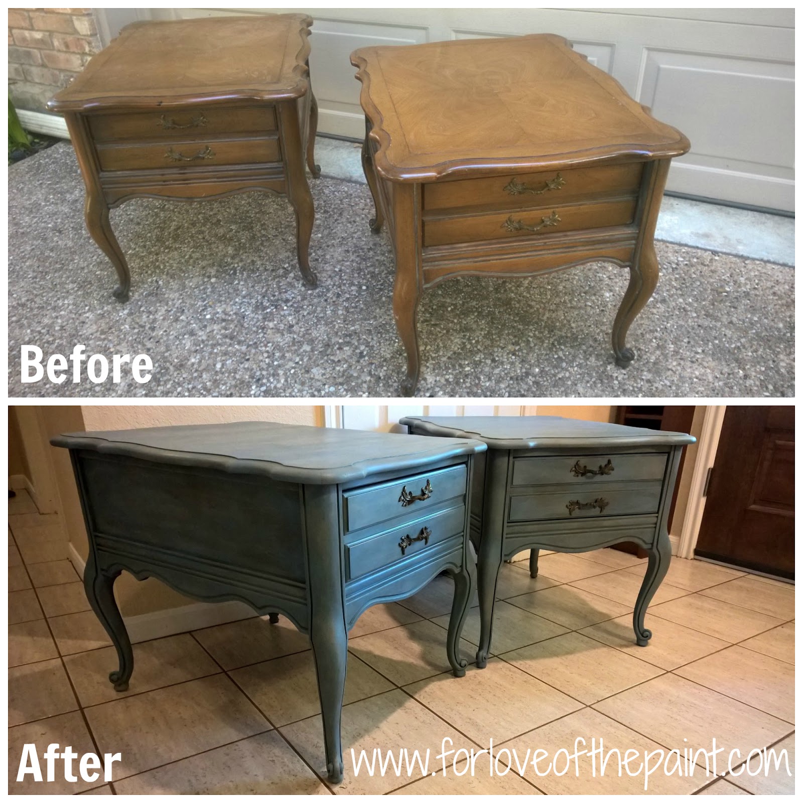For Love of the Paint Before and After Vintage French Provincial