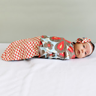 swaddling blanket pattern