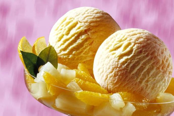 آيس كريم المانجو Citron+ice+cream