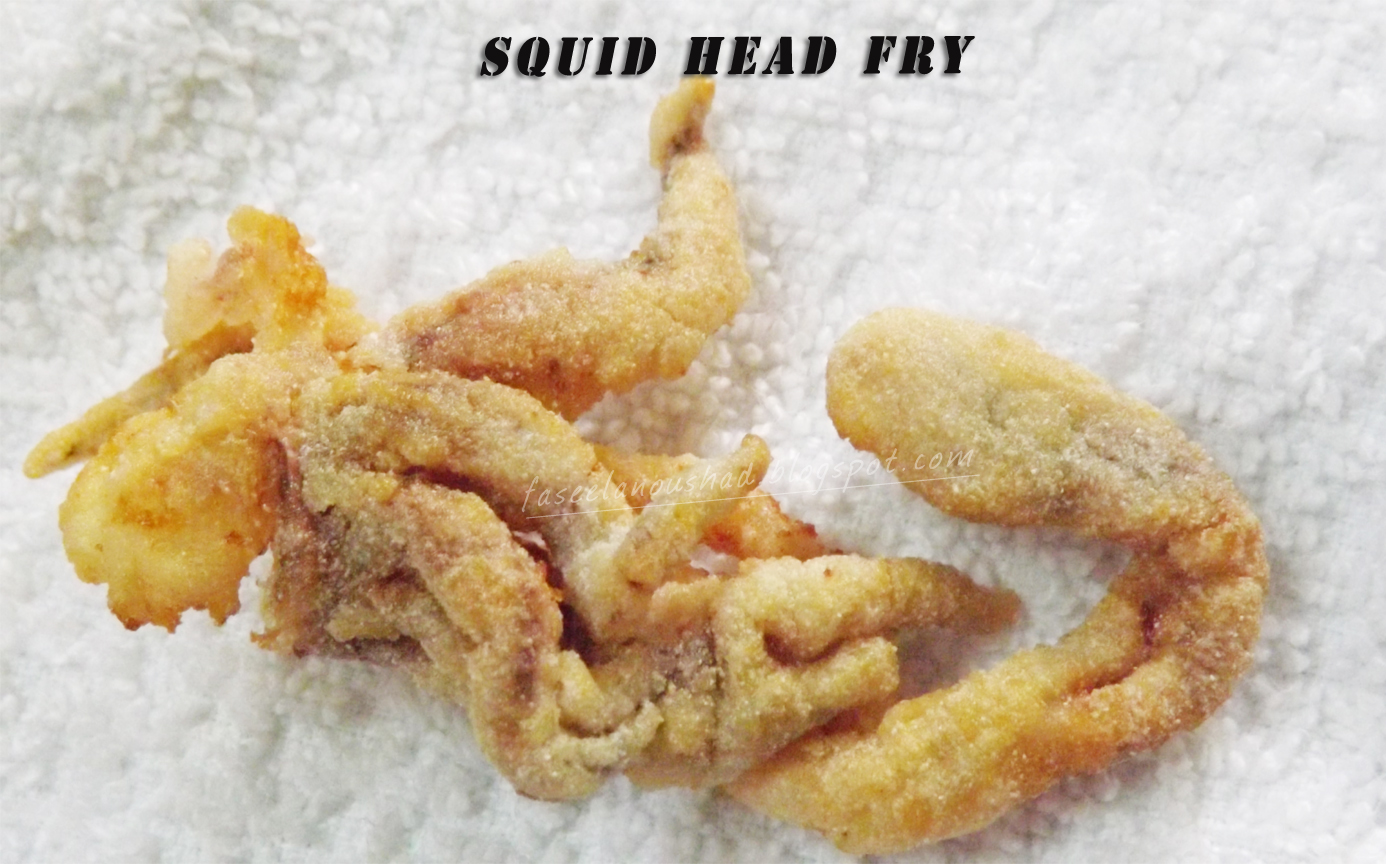 GOOD FOOD ENDS WITH GOOD TALK Squid Head Fry