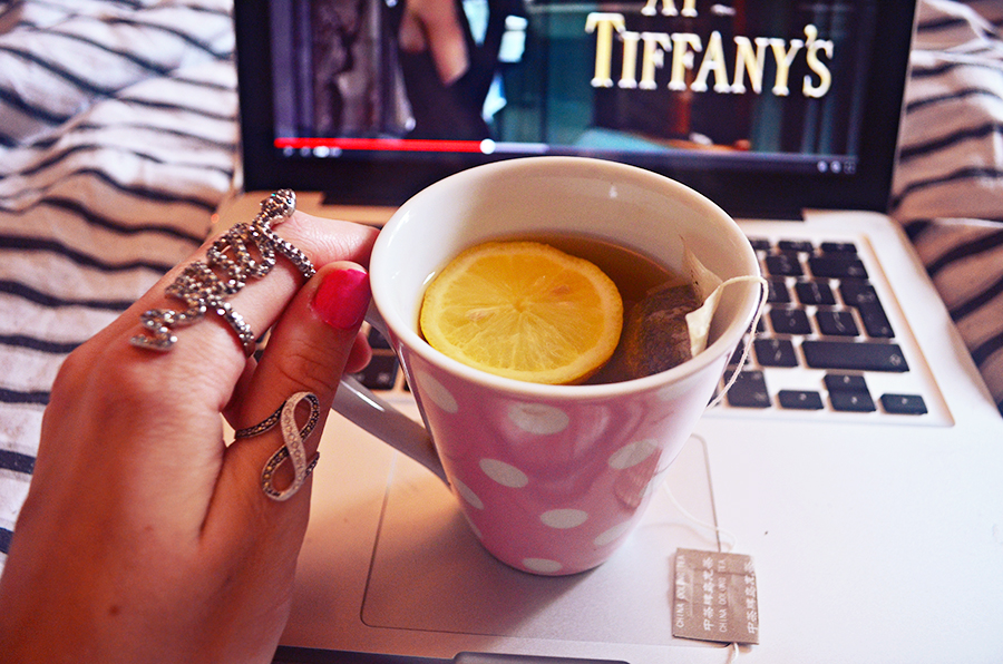 Sick nights in, the guide to a stylish sick day off // stephi lareine // uk fashion blogger // lemon tea, movies, duvet days, vitamins