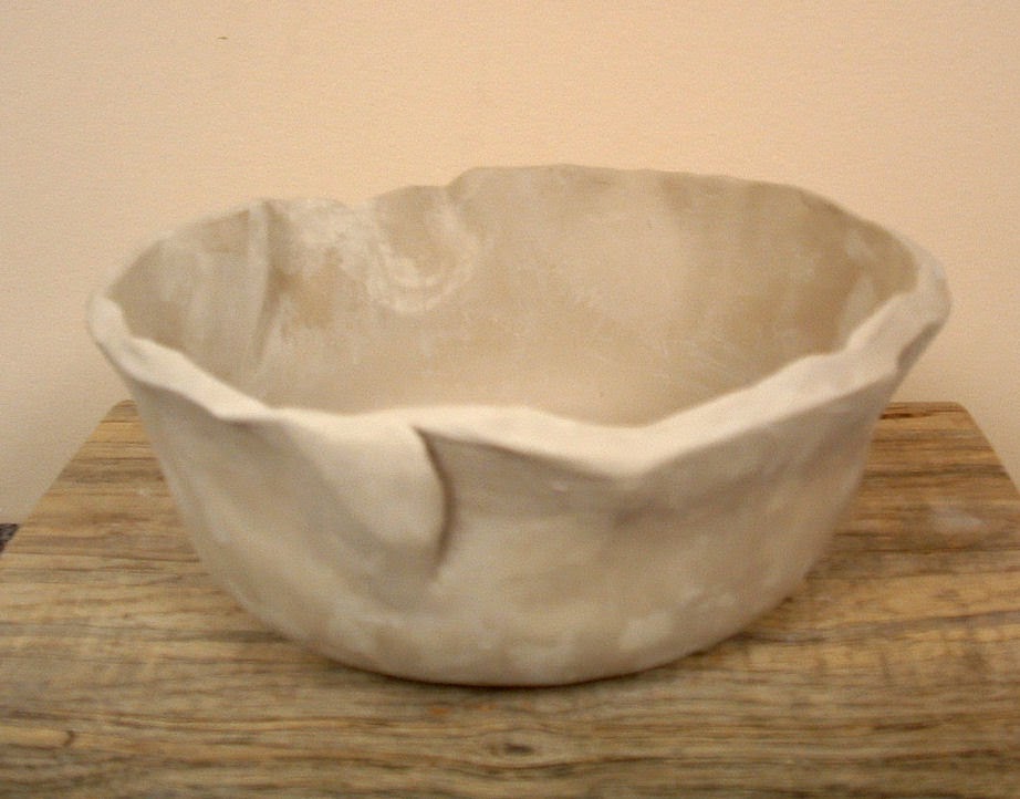 Blue Starr Gallery Drape Mold Bowls, India Ink, Water Color